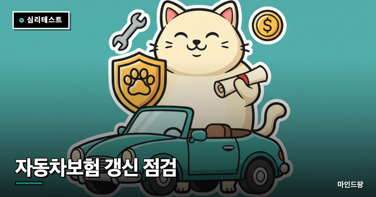 자동차보험 갱신 점검