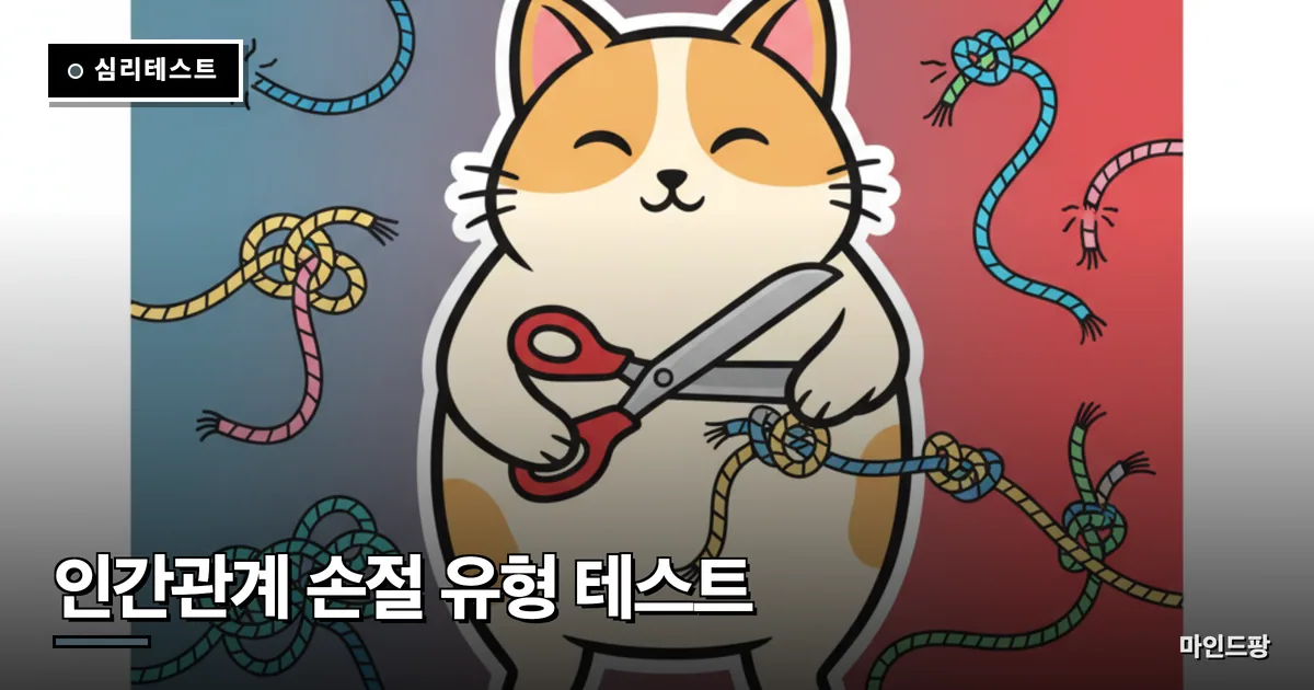 인간관계 손절 유형 테스트