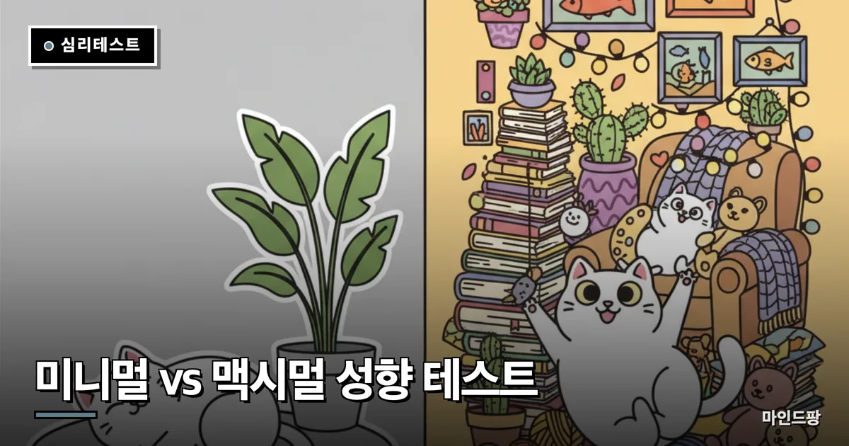 미니멀 vs 맥시멀 성향 테스트